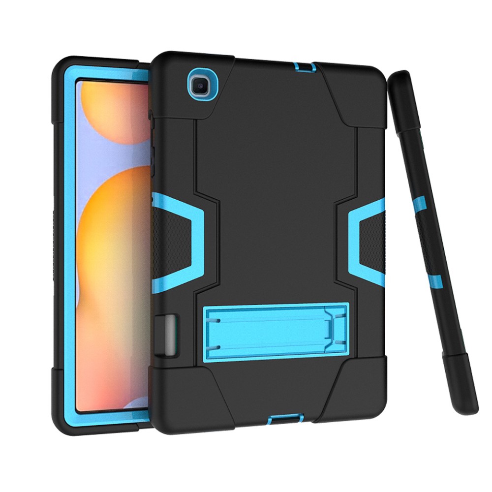  Samsung Galaxy Tab S6 Lite - Shockproof Hybrid Skal Med Kickstand - Svart/Blå