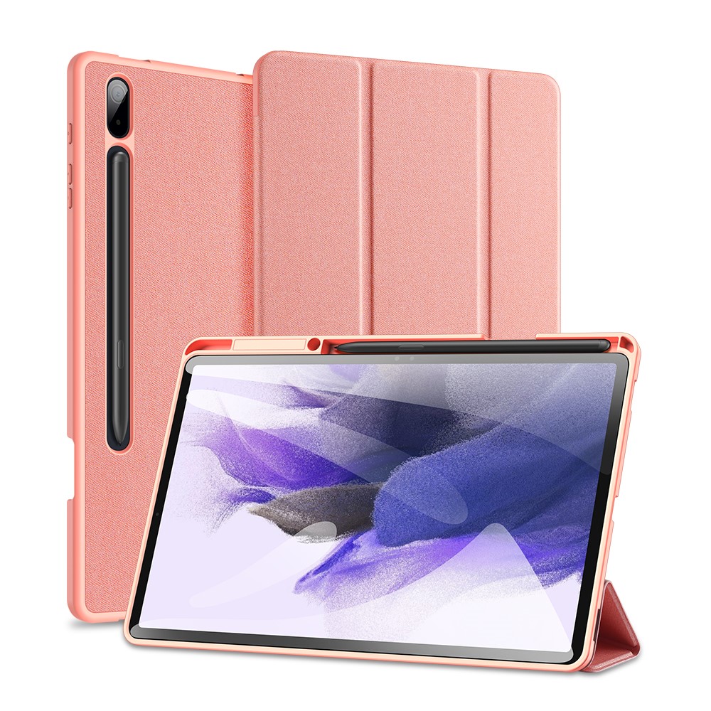 DUX DUCIS DUX DUCIS Samsung Galaxy Tab S7 Plus / Tab S8 Plus DOMO Tri-Fold Fodral Roséguld