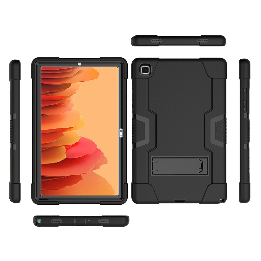  Samsung Galaxy Tab A7 10.4 Skal Shockproof Hybrid Med Kickstand Svart