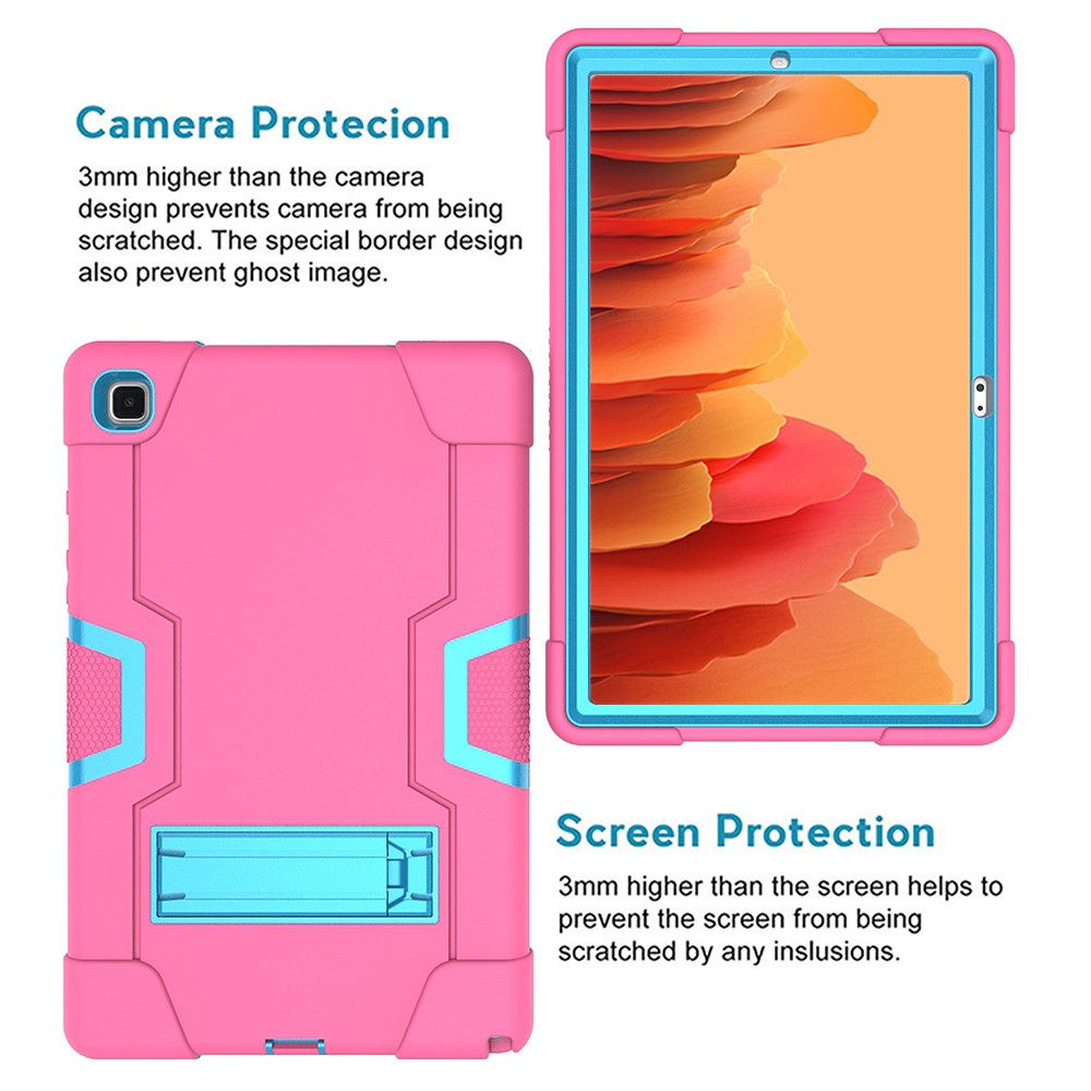  Samsung Galaxy Tab A7 10.4 Skal Shockproof Hybrid Med Kickstand Rosa/Blå