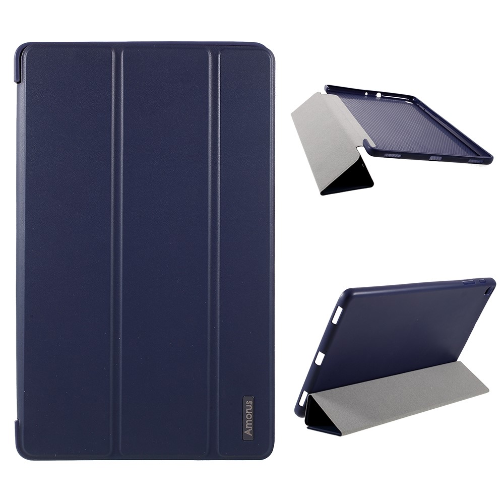 AMORUS Samsung Galaxy Tab A 10.1 (2019) - AMORUS Tri-Fold Fodral - Mörk Blå