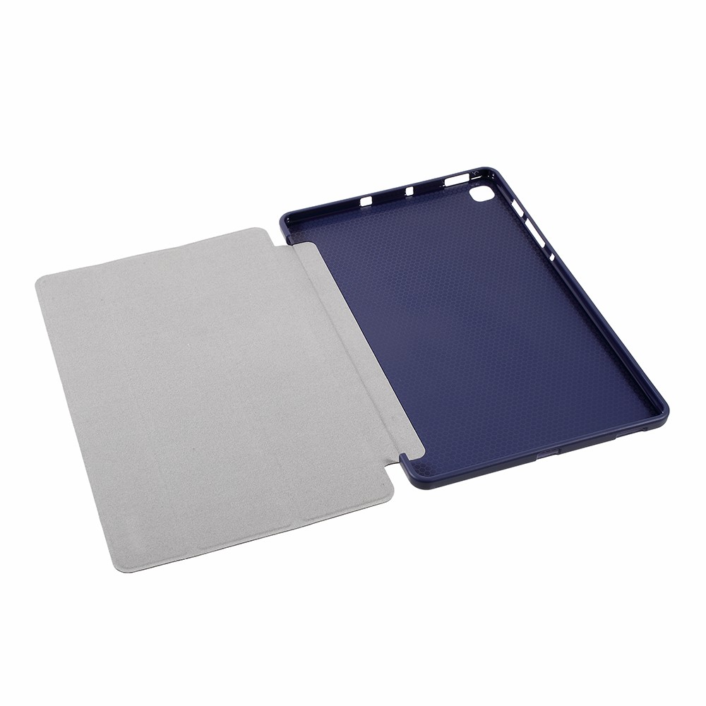 AMORUS Samsung Galaxy Tab S6 Lite - AMORUS Tri-Fold Fodral - Mörk Blå