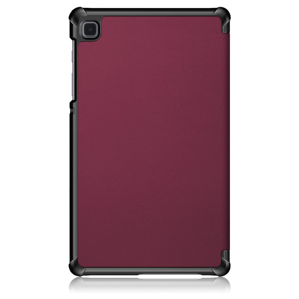  Samsung Galaxy Tab A7 Lite 8.7 - Tri-Fold Läder Fodral - Vinröd
