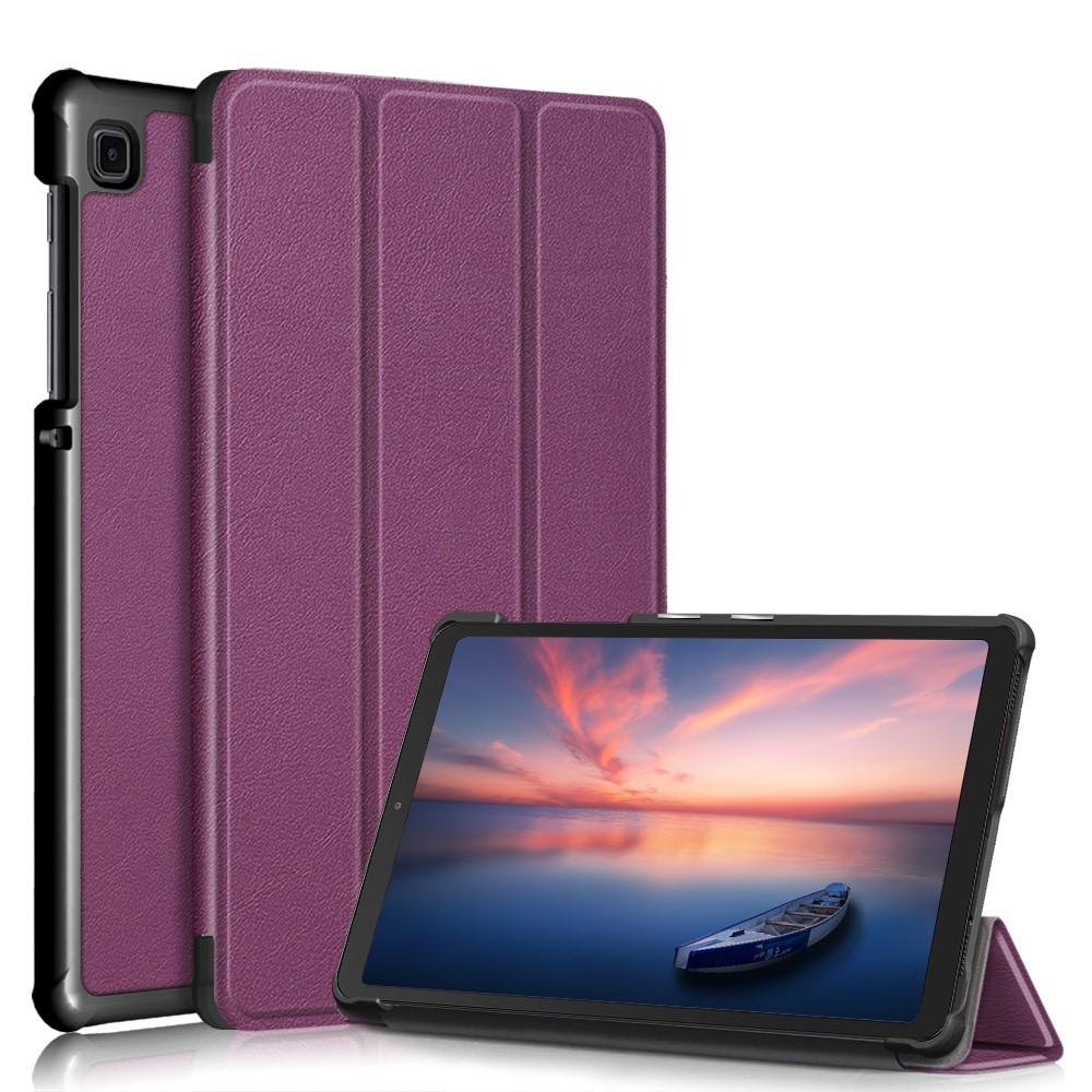  Samsung Galaxy Tab A7 Lite 8.7 - Tri-Fold Läder Fodral - Lila