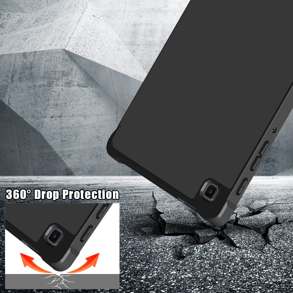  Samsung Galaxy Tab A7 Lite 8.7 - Origami Case Stand Fodral - Svart