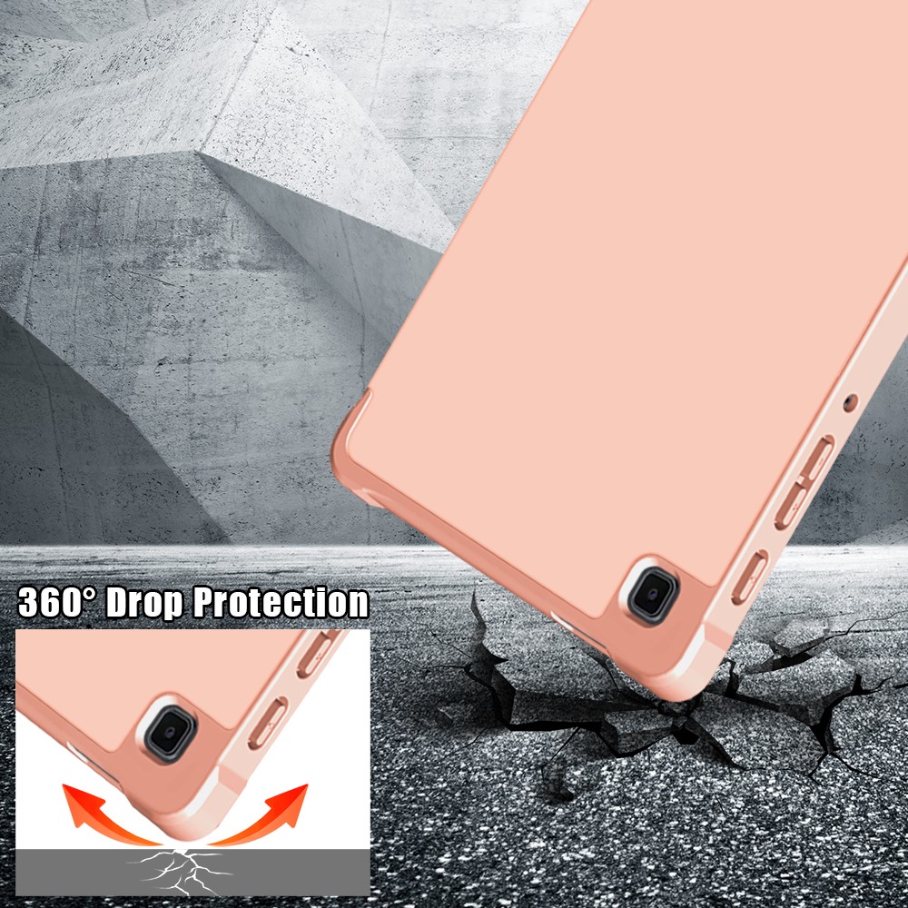  Samsung Galaxy Tab A7 Lite 8.7 - Origami Case Stand Fodral - Roséguld