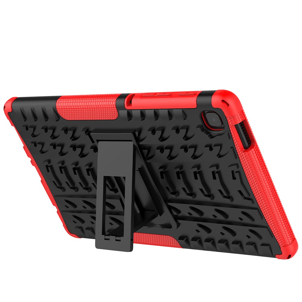  Samsung Galaxy Tab A7 Lite 8.7 - Rugged Kickstand Armor Skal - Röd