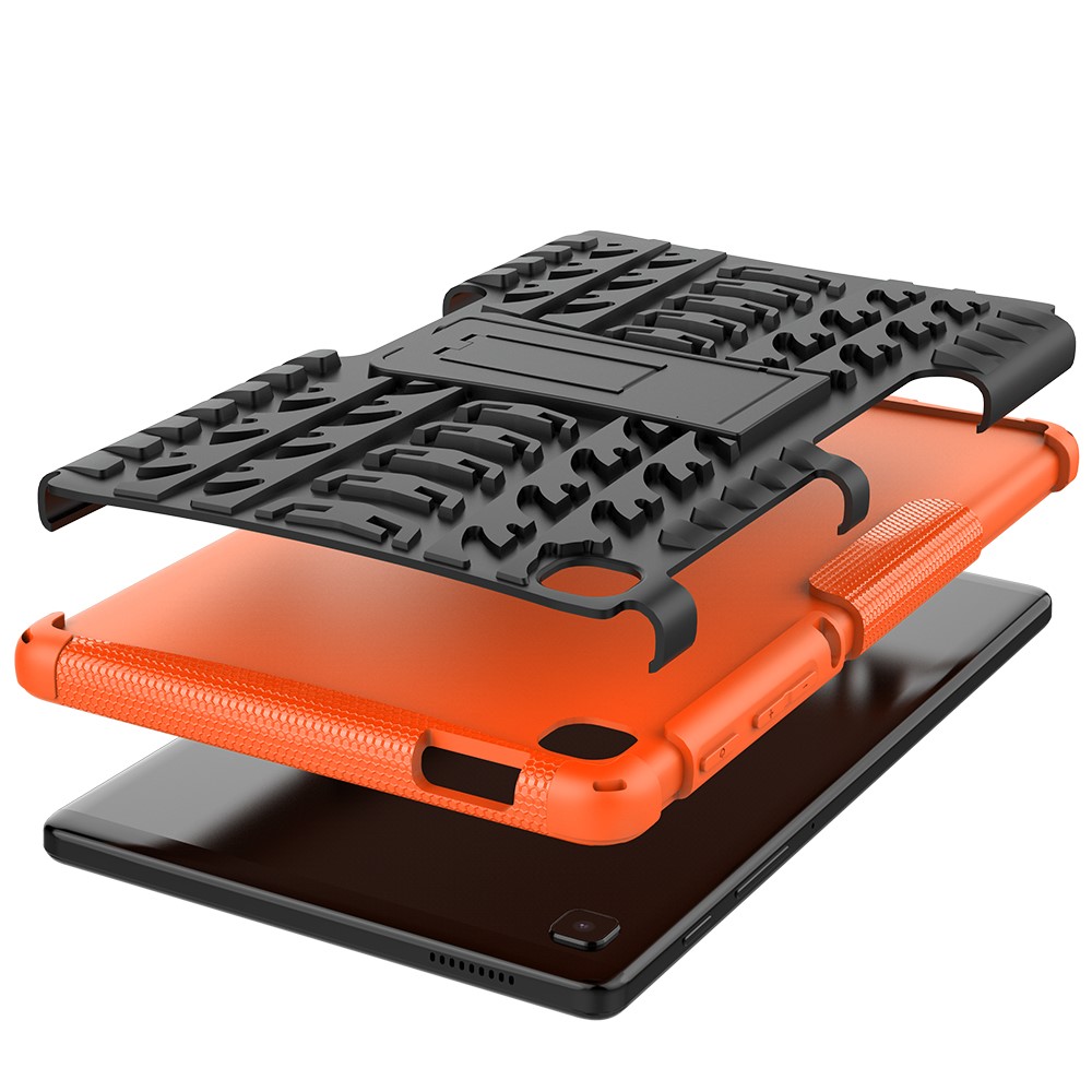  Samsung Galaxy Tab A7 Lite 8.7 - Rugged Kickstand Armor Skal - Orange