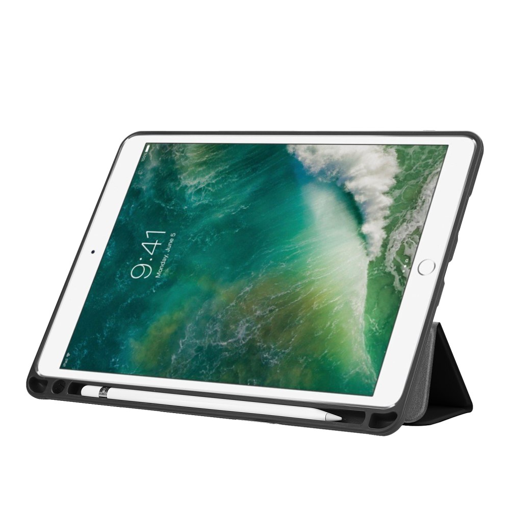  iPad Air (2019) / Pro 10.5 (2017) - Tri-Fold Fodral Med Pennhållare - Svart