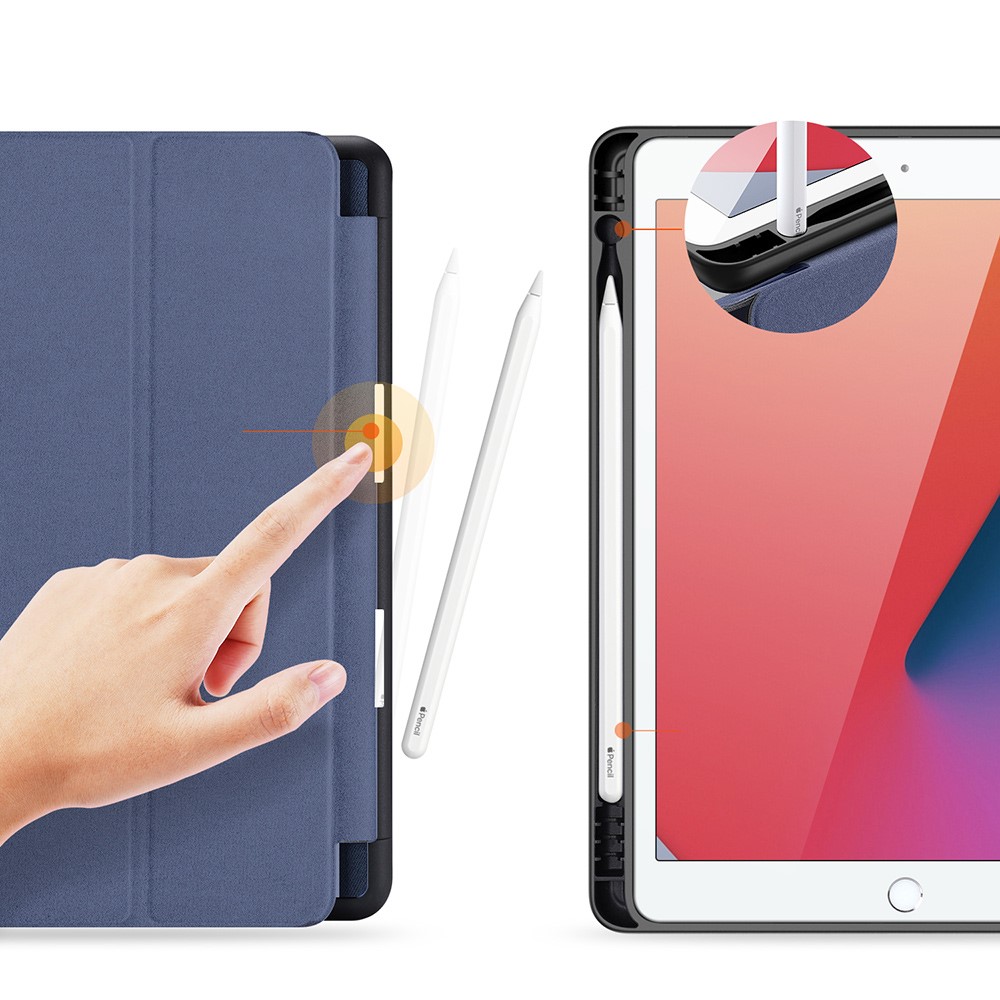 DUX DUCIS DUX DUCIS iPad 10.2 2019/2020/2021 Fodral DOMO Tri-Fold Blå