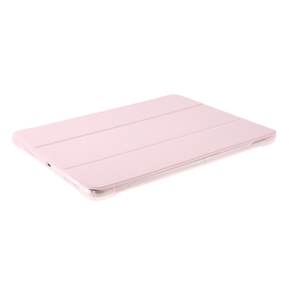  iPad Pro 11 (2018/2020/2021) - Tri-Fold Läder Fodral Pennhållare - Ljus Rosa
