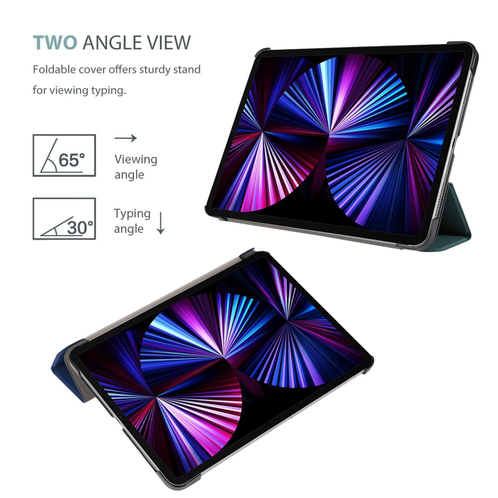  iPad Pro 11 (2018/2020/2021) - Tri-Fold Läder Fodral - Lila
