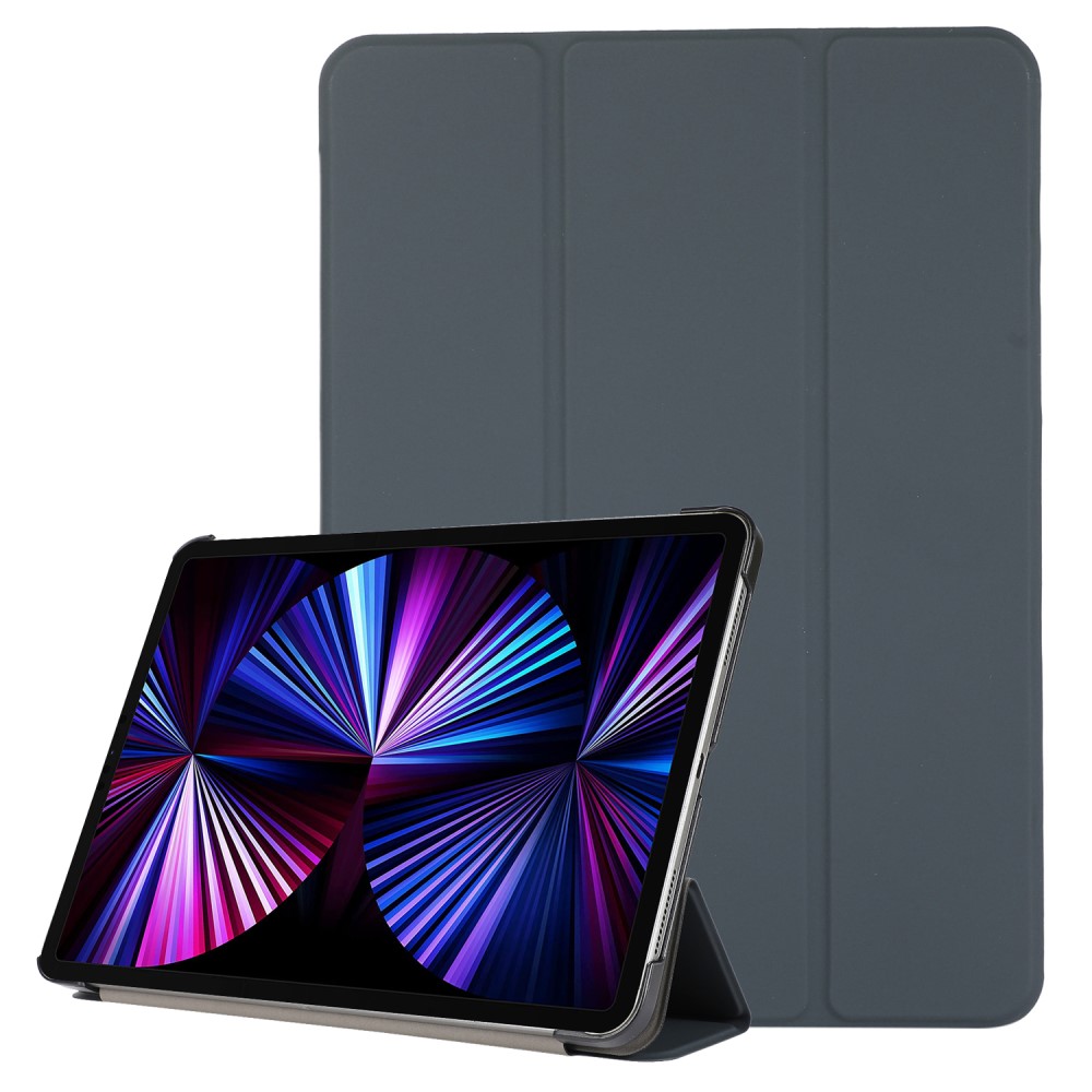  iPad Pro 11 (2018/2020/2021) - Tri-Fold Läder Fodral - Svart