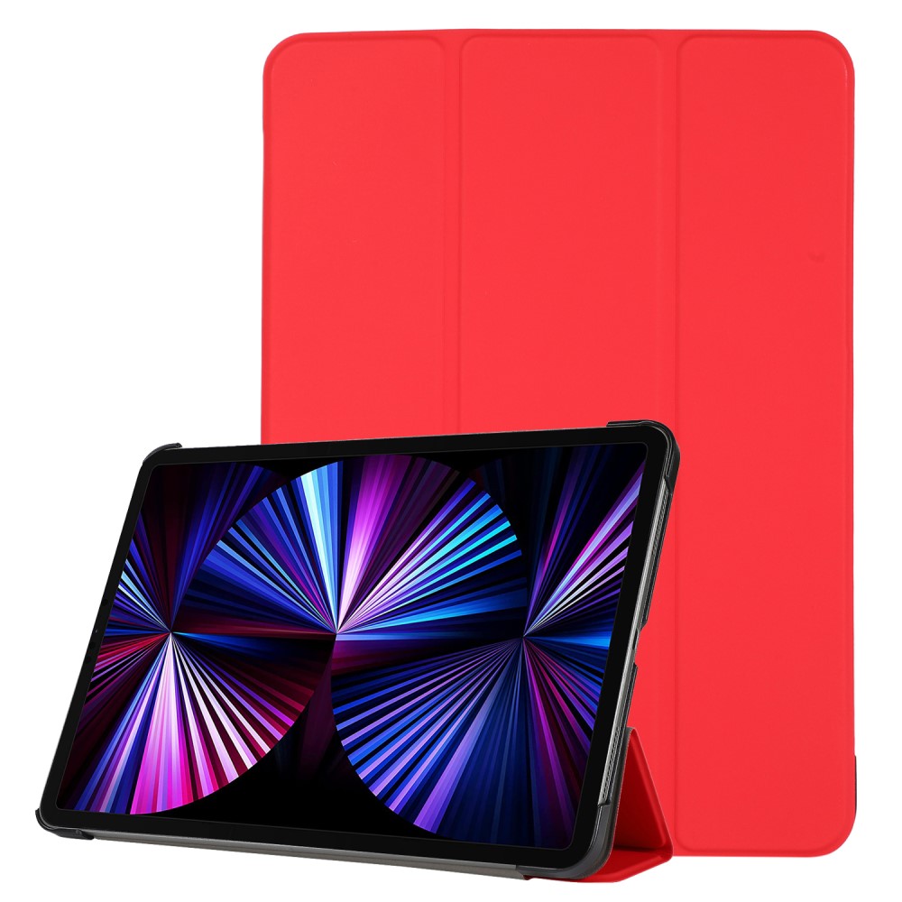  iPad Pro 11 (2018/2020/2021) - Tri-Fold Läder Fodral - Röd