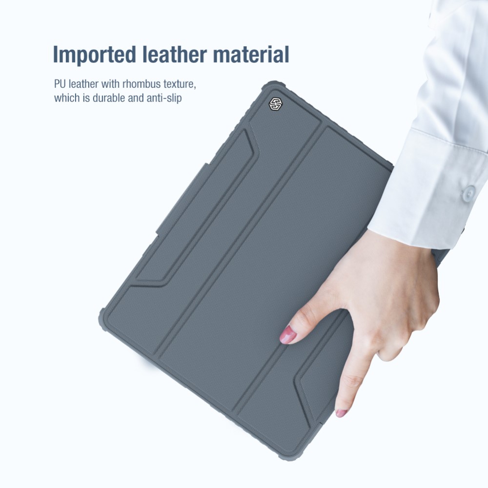 NILLKIN iPad Pro 12.9 (2020/2021) - NILLKIN CamShield Shockproof Tri-Fold Fodral - Grå