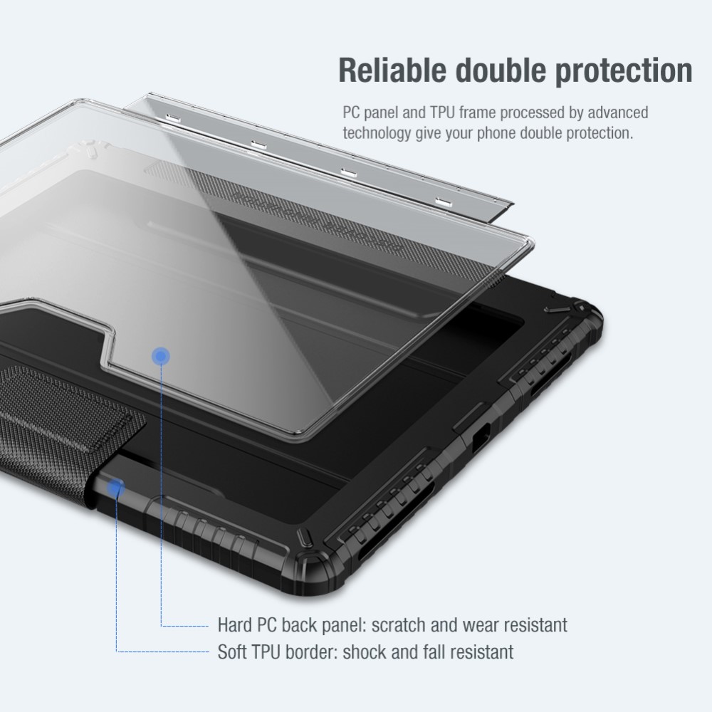 NILLKIN iPad Pro 12.9 (2020/2021) - NILLKIN CamShield Shockproof Tri-Fold Fodral - Grå
