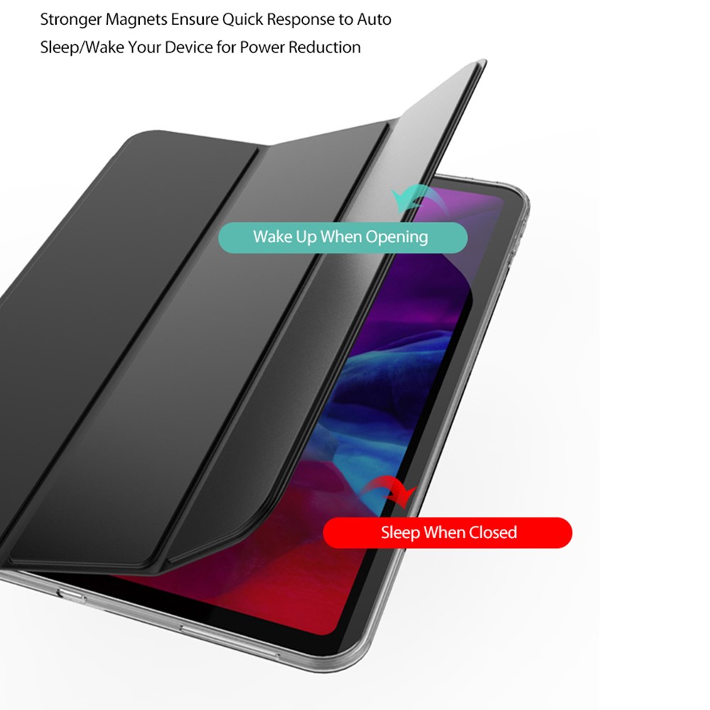  iPad Pro 11 (2021) - Tri-Fold Läder Fodral - Roséguld
