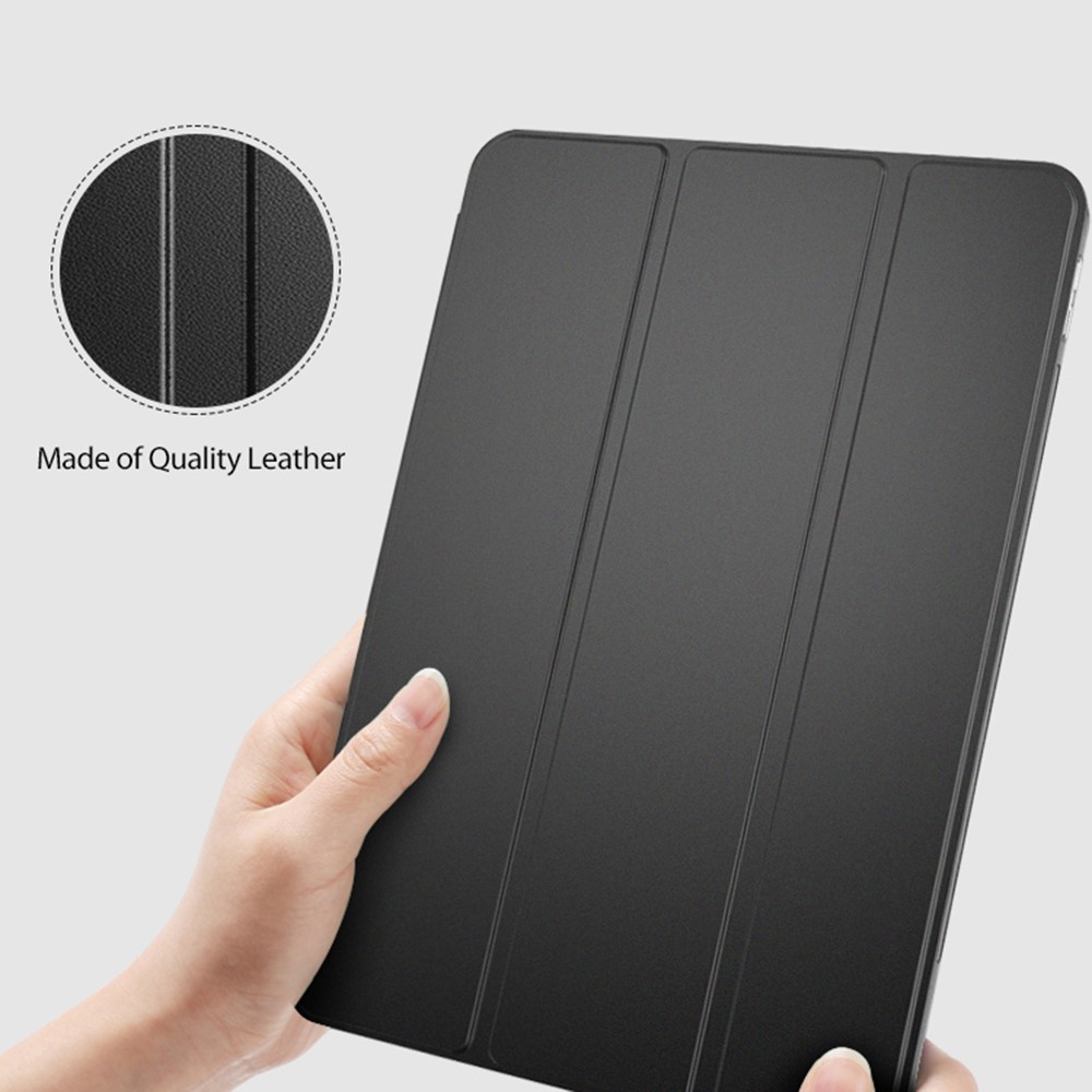  iPad Pro 12.9 (2021) - Tri-Fold Läder Fodral - Mörk Blå
