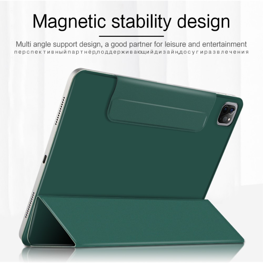  iPad Pro 12.9 (2018/2020/2021) - Solid Tri-Fold Fodral - Grön