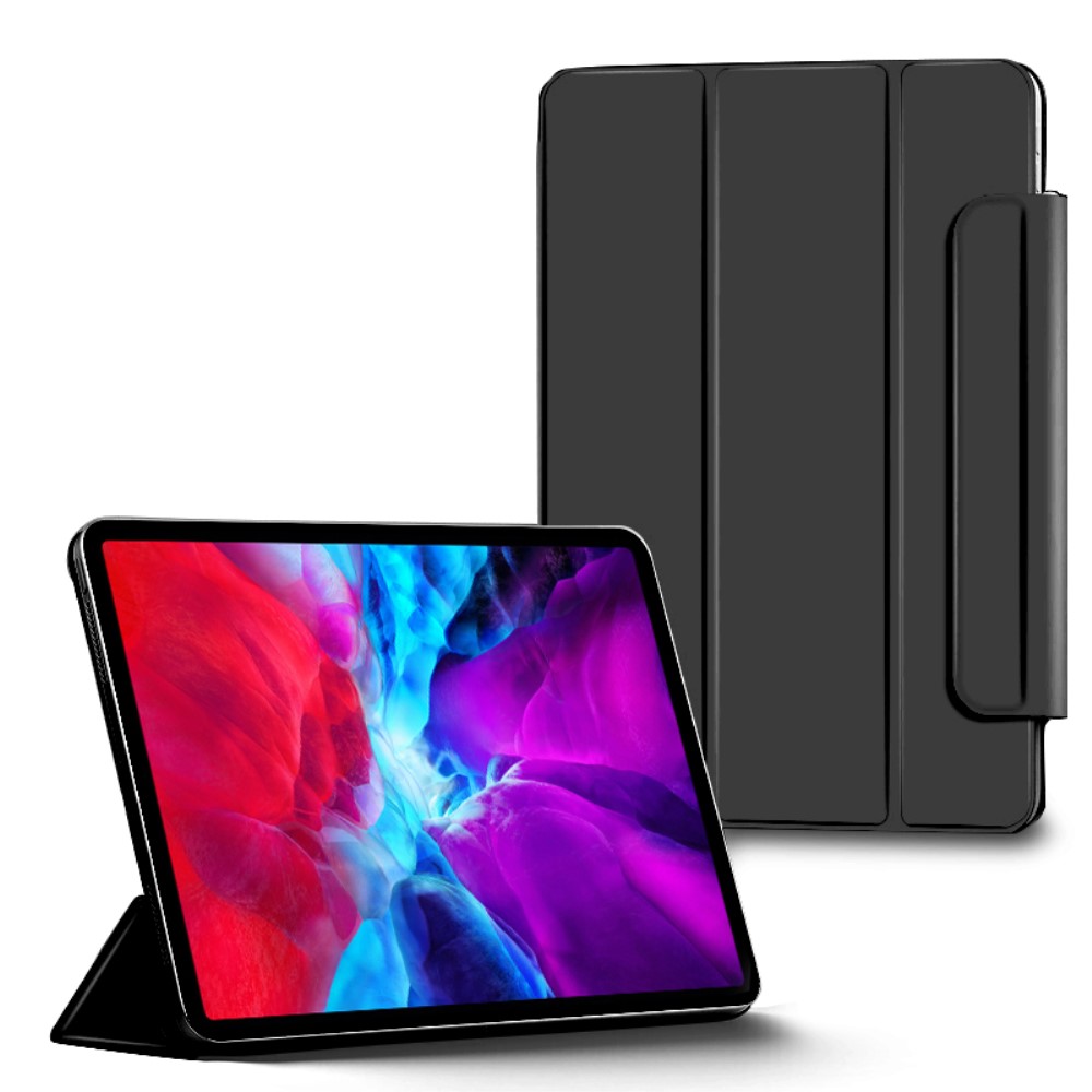  iPad Pro 12.9 (2018/2020/2021) - Solid Tri-Fold Fodral - Svart