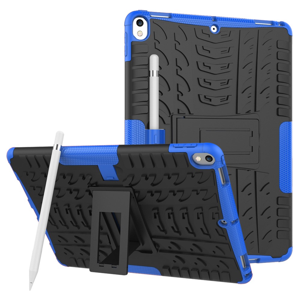  iPad Air 10.5 (2019) / Pro 10.5 (2017) - Rugged Kickstand Armor Skal - Blå