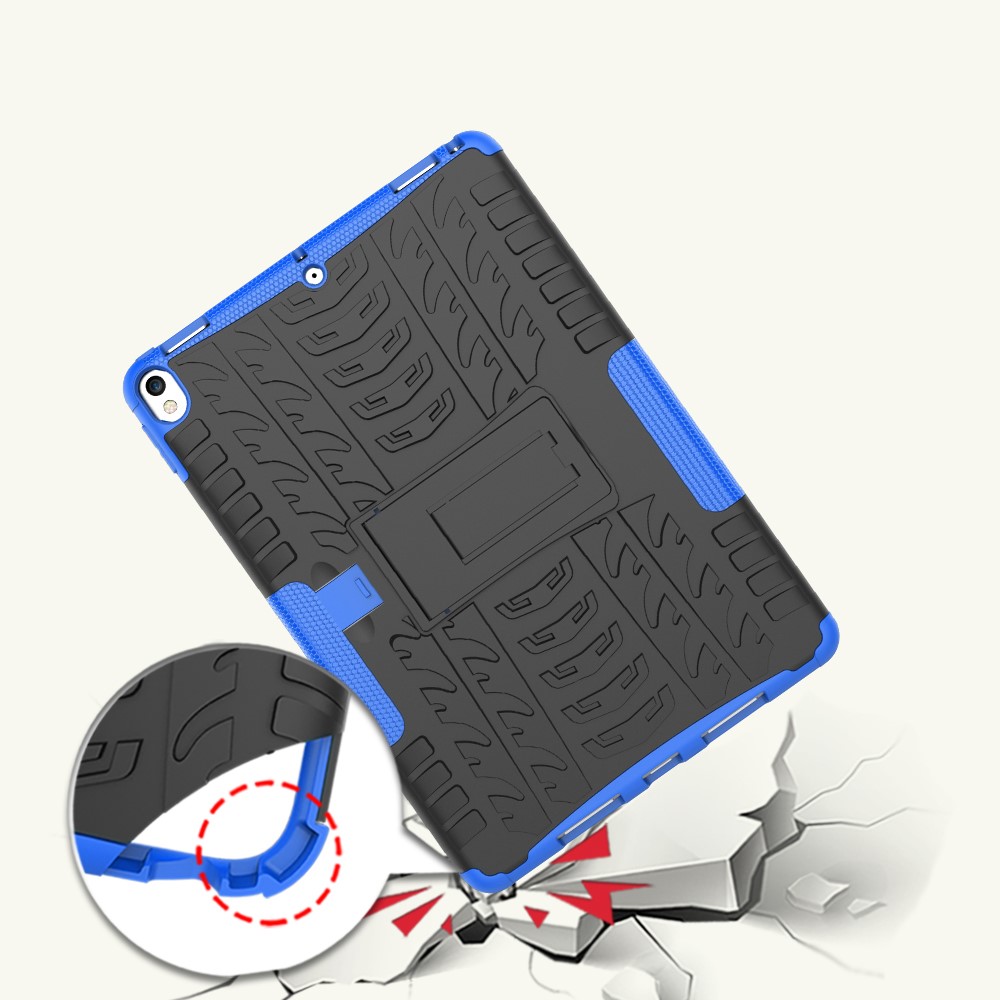  iPad Air 10.5 (2019) / Pro 10.5 (2017) - Rugged Kickstand Armor Skal - Blå