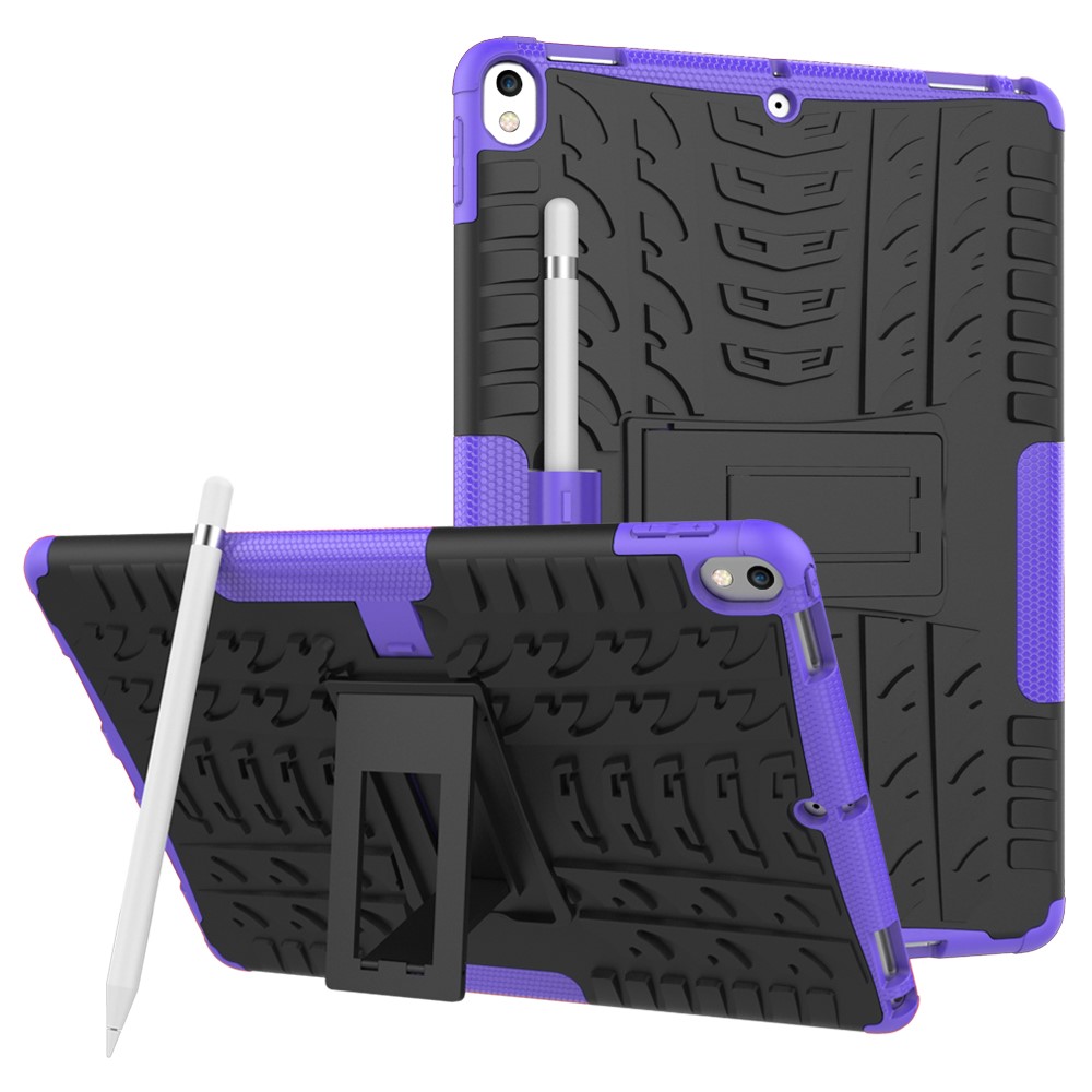  iPad Air 10.5 (2019) / Pro 10.5 (2017) - Rugged Kickstand Armor Skal - Lila