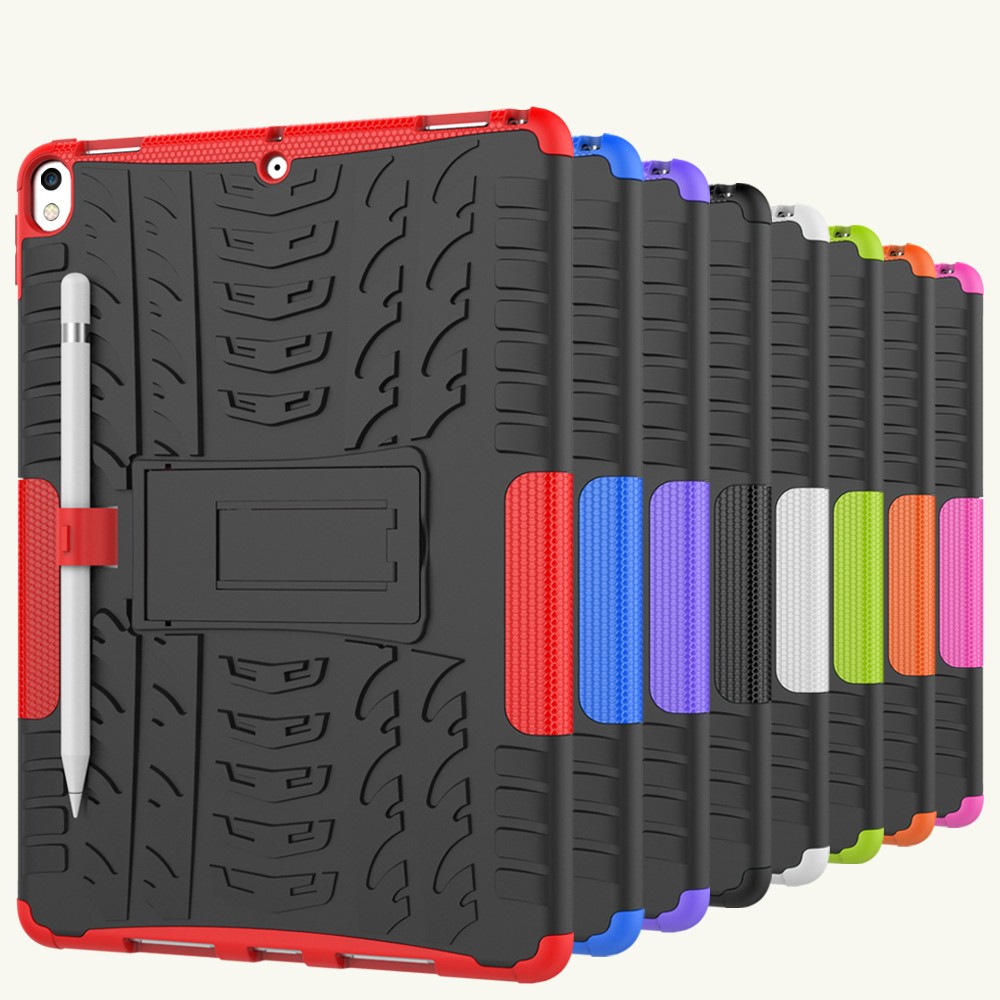  iPad Air 10.5 (2019) / Pro 10.5 (2017) - Rugged Kickstand Armor Skal - Lila