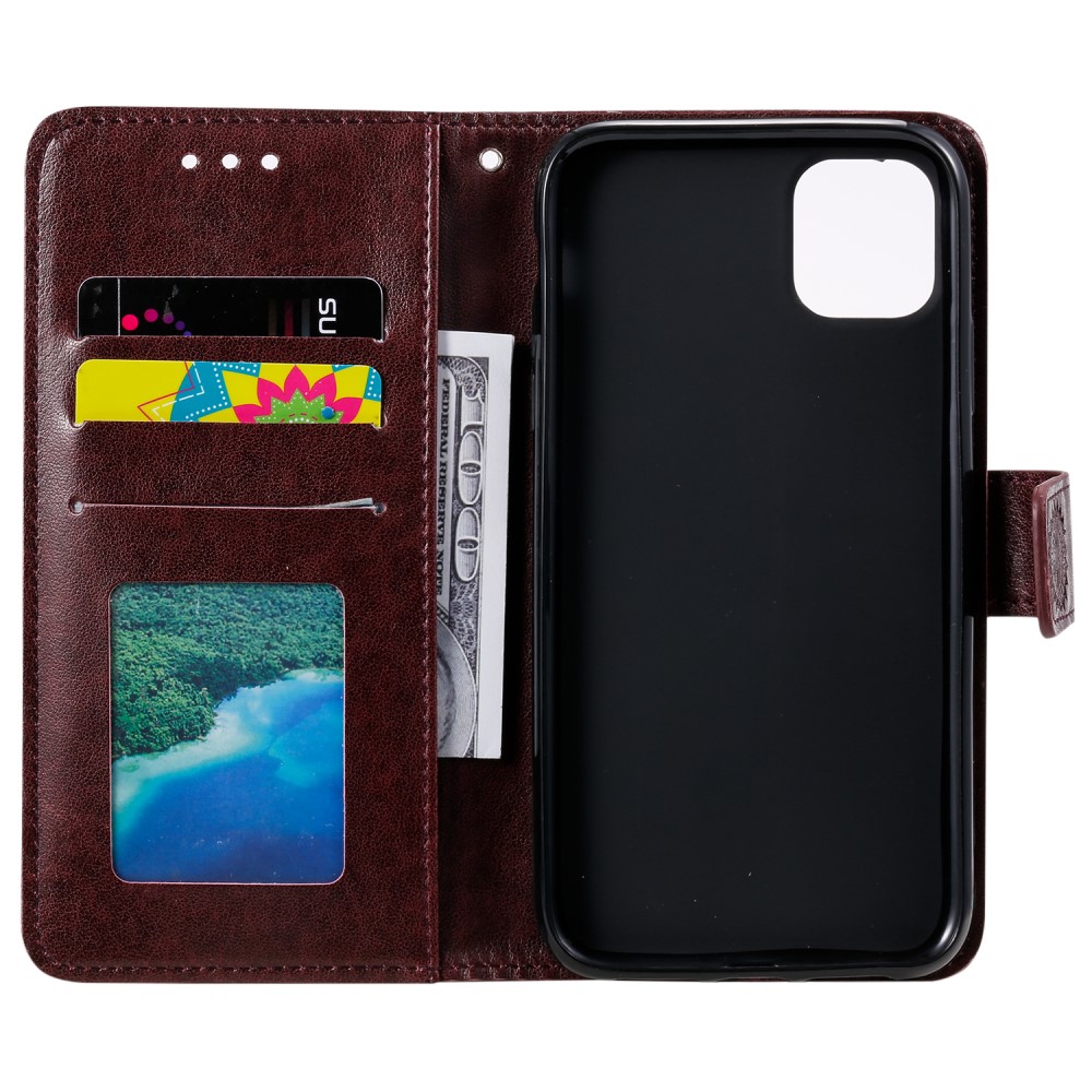  Samsung Galaxy A22 5G - Mandala Läder Fodral - Brun