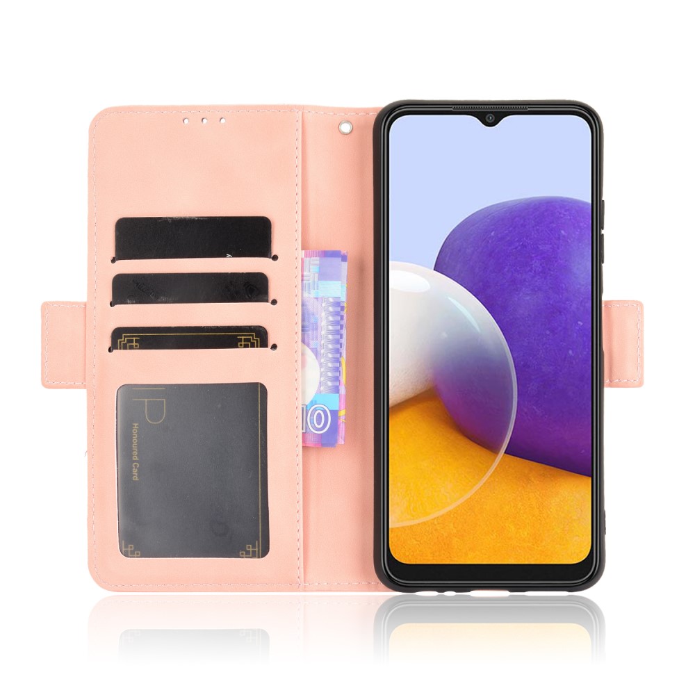  Samsung Galaxy A22 5G - Fodral Med Avtagbart Kortfodral - Roséguld