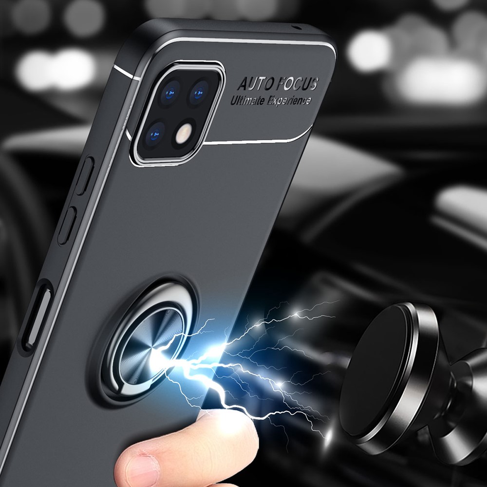  Samsung Galaxy A22 5G - Ring Skal - Svart/Blå