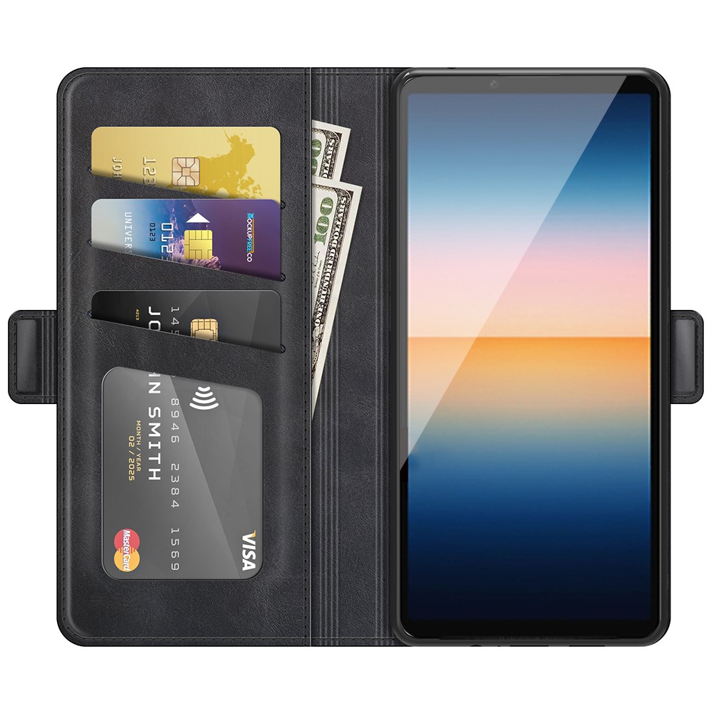  Sony Xperia 10 III - Fodral Med Magnetisk Stängning - Svart
