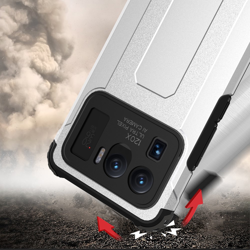  Xiaomi Mi 11 Ultra - Shockproof Hybrid Armor Skal - Röd