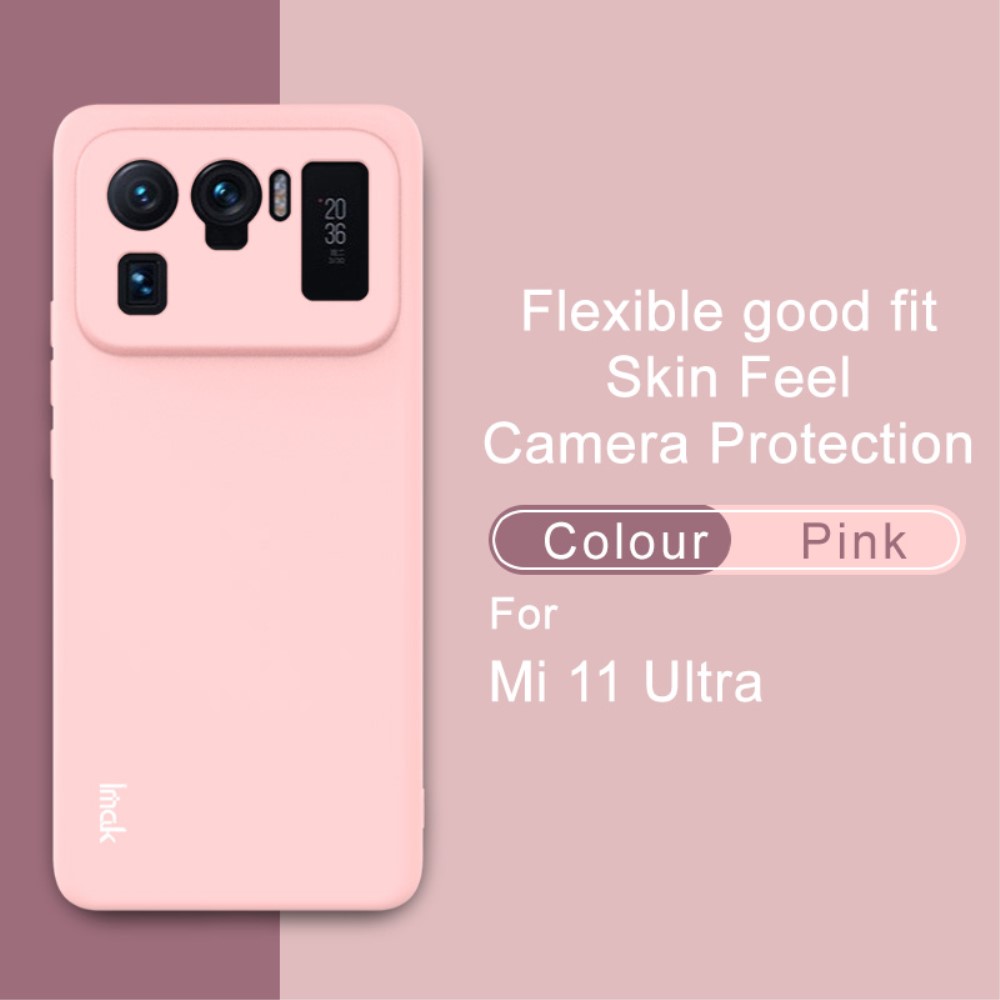 IMAK Xiaomi Mi 11 Ultra - IMAK Skin Touch Skal - Ljus Rosa