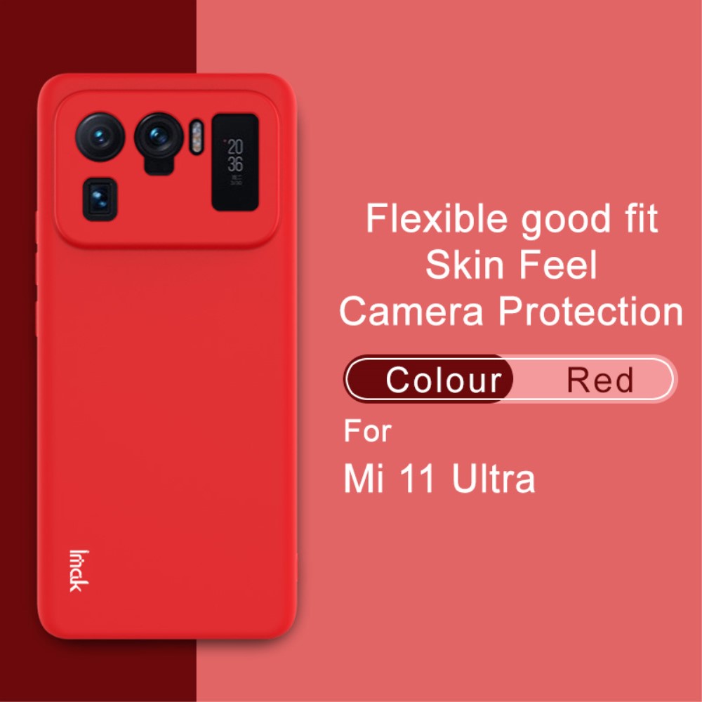 IMAK Xiaomi Mi 11 Ultra - IMAK Skin Touch Skal - Röd