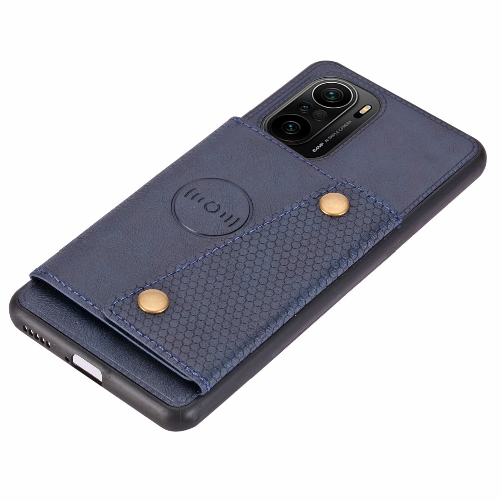  Xiaomi Mi 11i - Läder Skal Med Kortfack Och Magnet - Blå