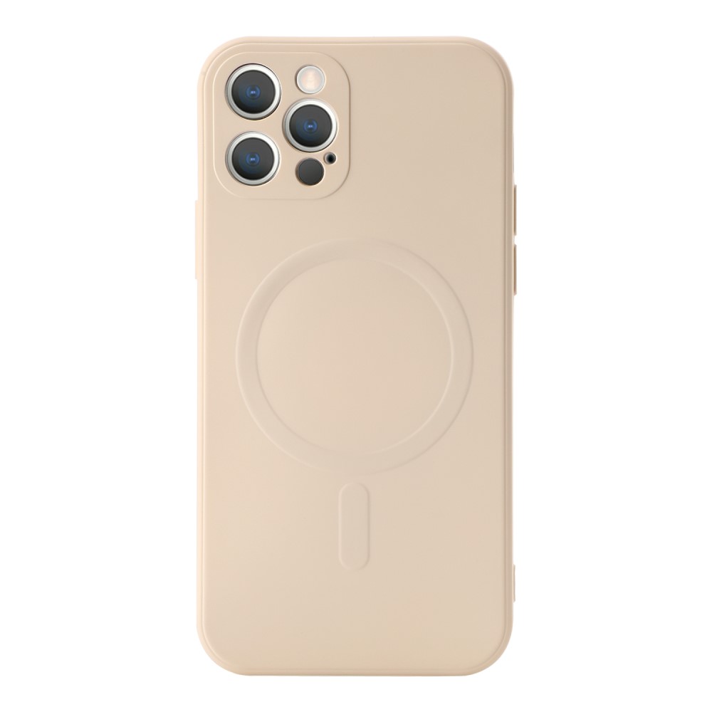  iPhone 12 Pro - Magnetisk MagSafe TPU Skal - Creme Vit