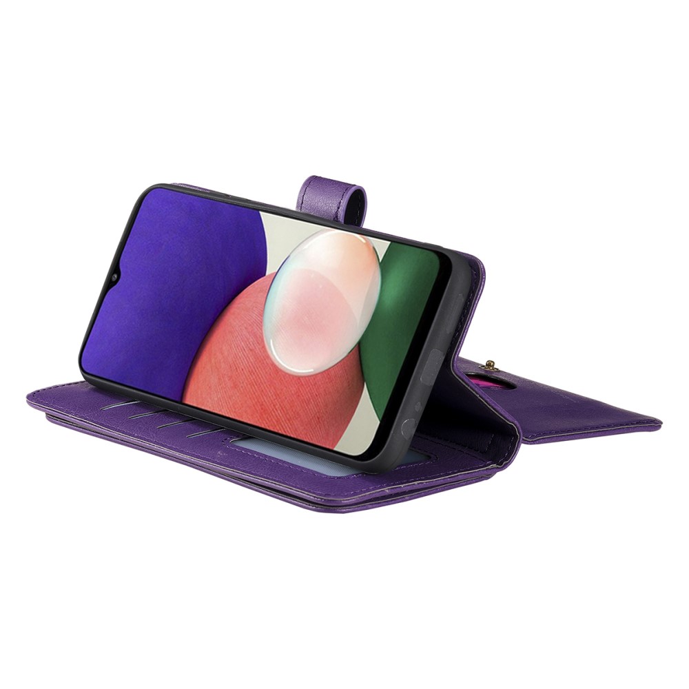  Samsung Galaxy A22 5G - Multifunktionellt Läder Fodral - Lila