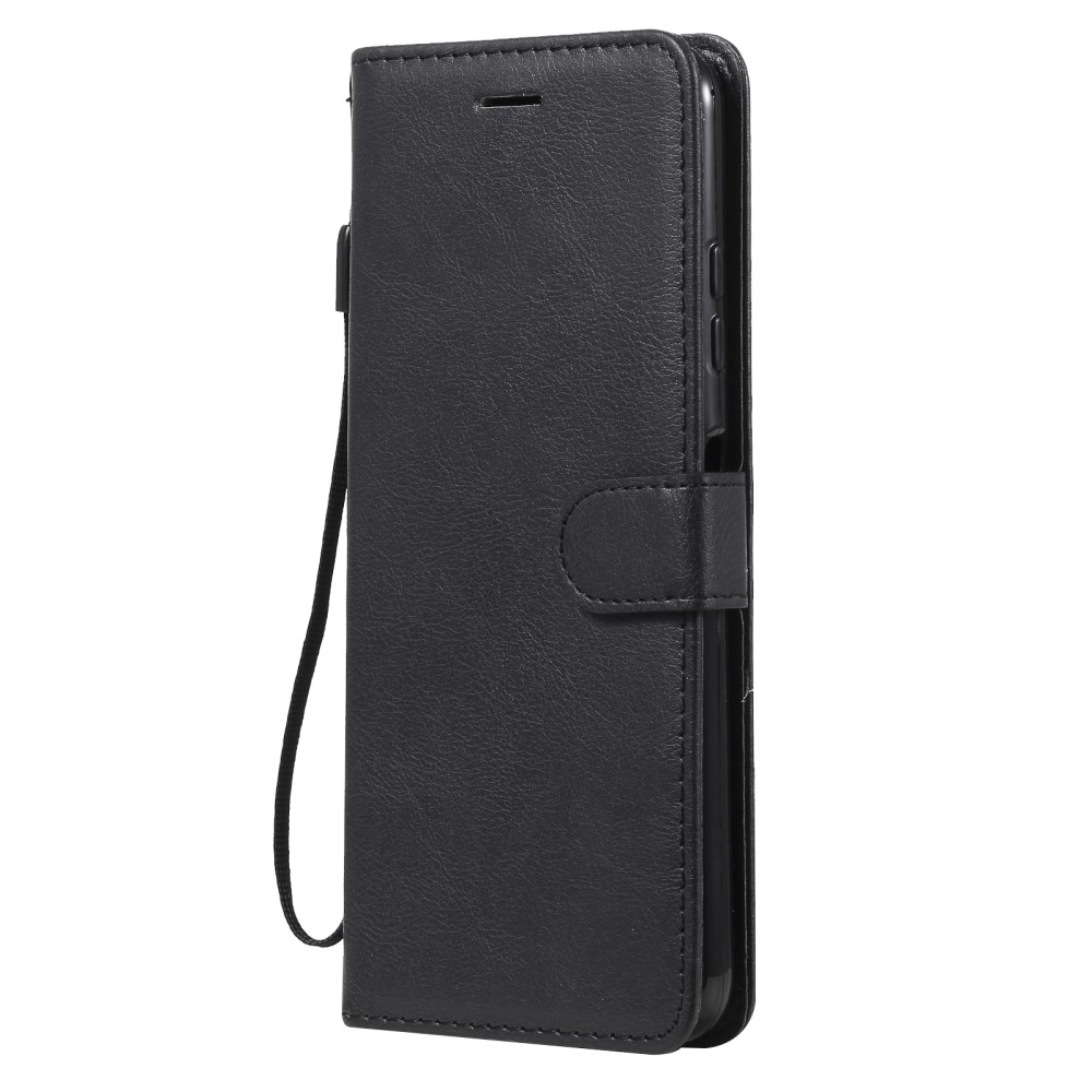  Samsung Galaxy A22 5G - Solid Läder Fodral - Svart