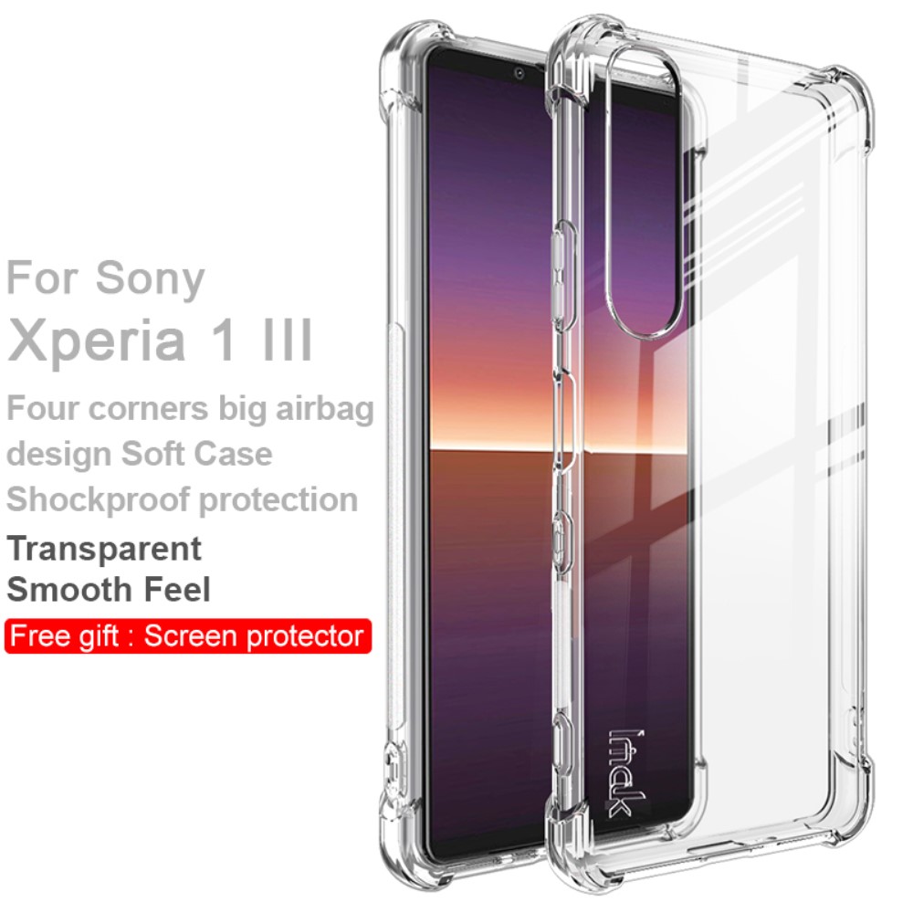 IMAK Sony Xperia 1 III - IMAK Shockproof TPU Skal + Skärmskydd