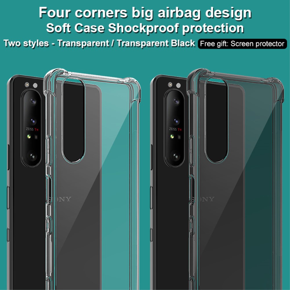 IMAK Sony Xperia 1 III - IMAK Shockproof TPU Skal + Skärmskydd