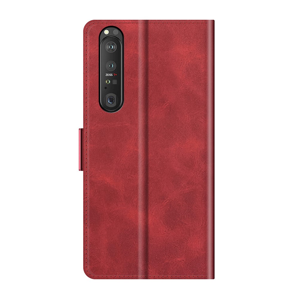  Sony Xperia 1 III - Fodral Med Magnetisk Stängning - Röd