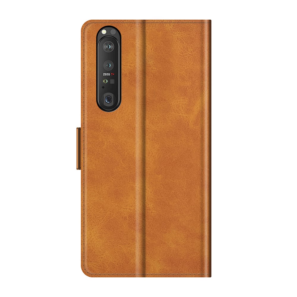  Sony Xperia 1 III - Fodral Med Magnetisk Stängning - Brun