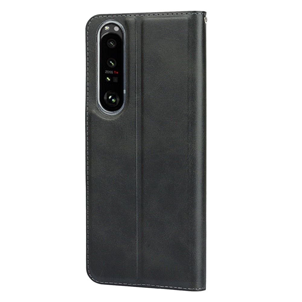  Sony Xperia 1 III - Läder Flip Fodral - Svart