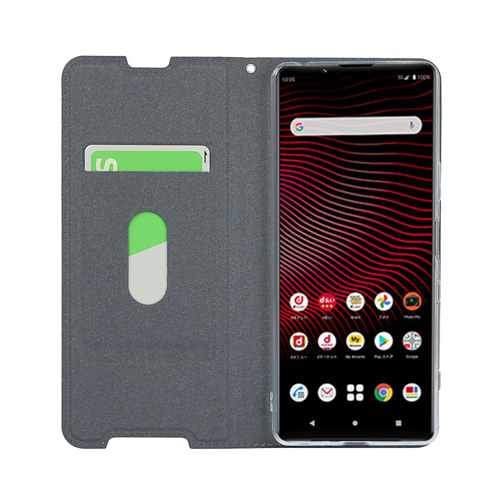  Sony Xperia 1 III - Läder Flip Fodral - Svart