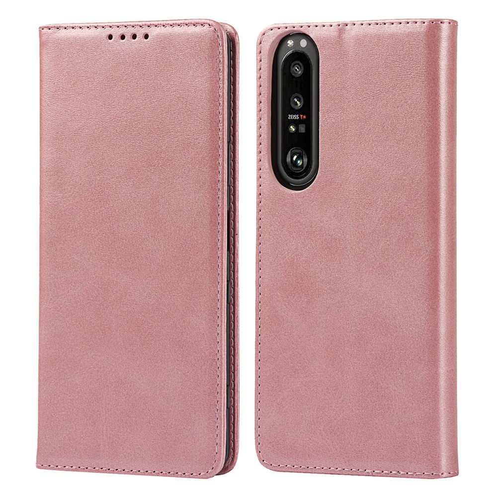  Sony Xperia 1 III - Flip Fodral Med Magnetisk Stängning - Roséguld
