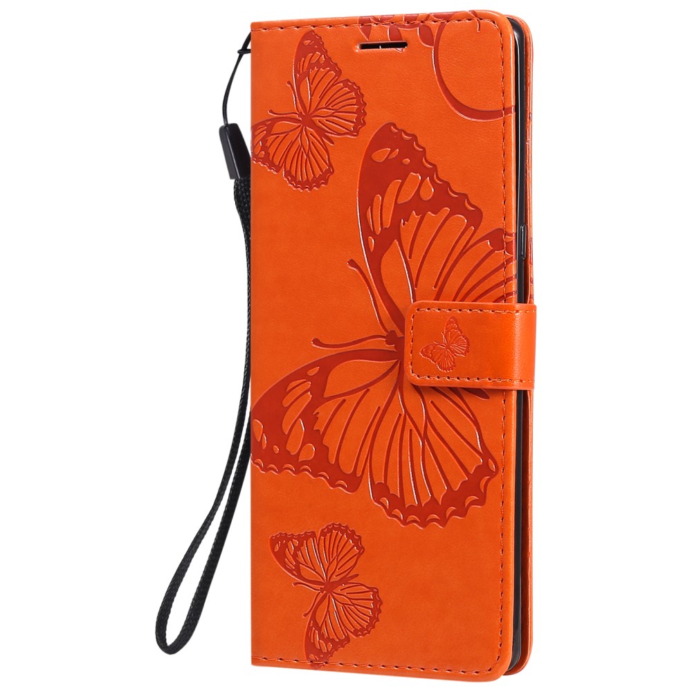 Sony Xperia 1 III - Butterfly Läder Fodral - Orange