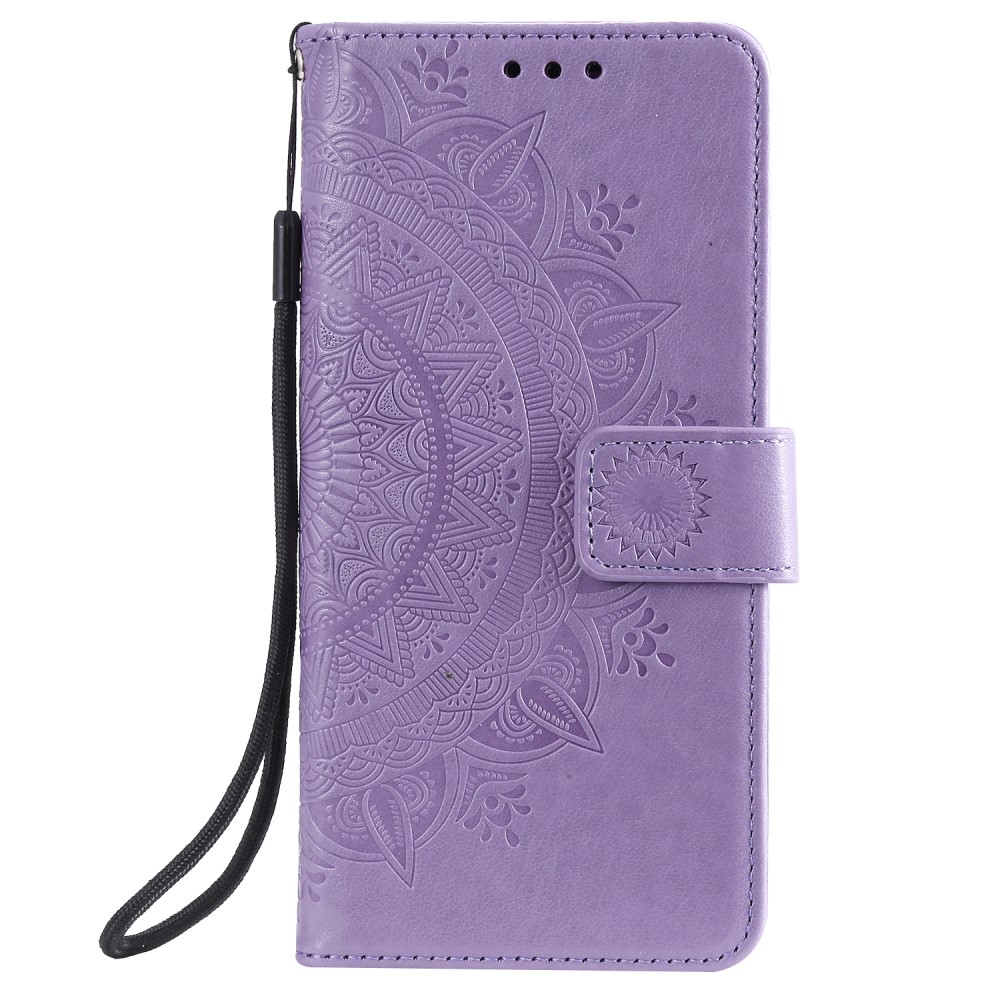  Xiaomi Redmi Note 10S - Mandala Läder Fodral - Lila