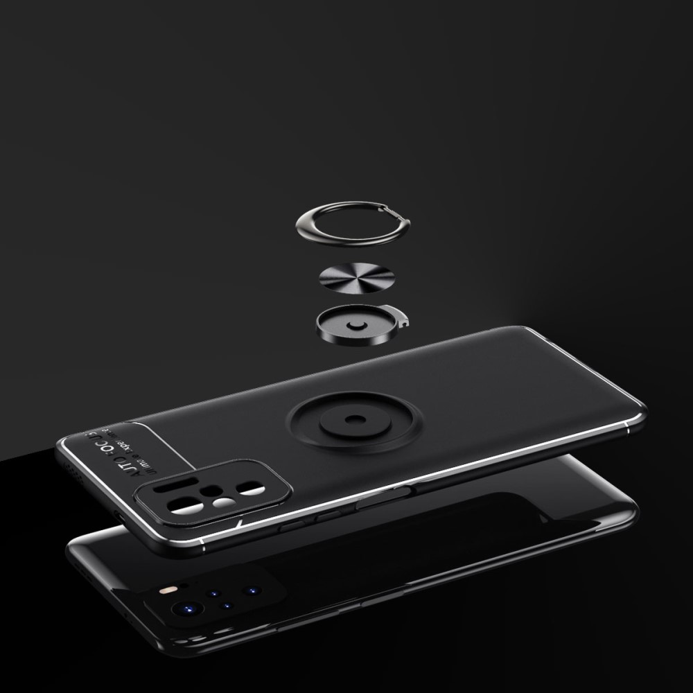  Xiaomi Redmi Note 10S - Ring Skal - Svart/Röd