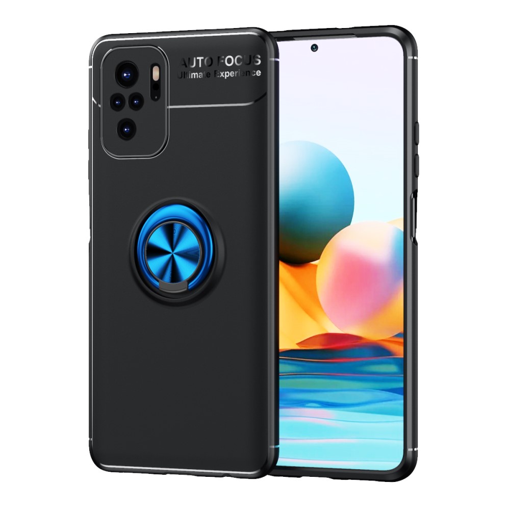  Xiaomi Redmi Note 10S - Ring Skal - Svart/Blå